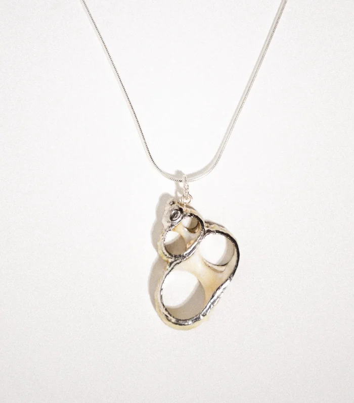 Modern Minimalist Pretzel-Inspired Necklace
