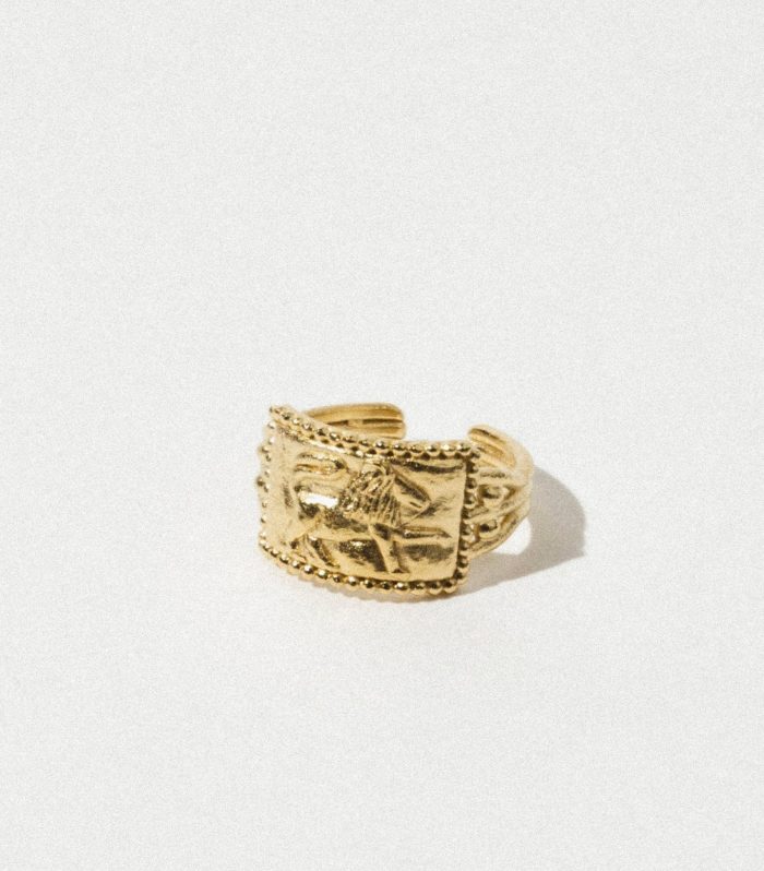 Elegant Textured Band Ring