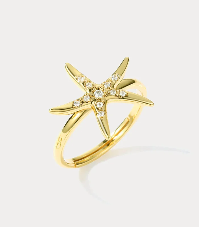 Elegant Starfish-Inspired Ring
