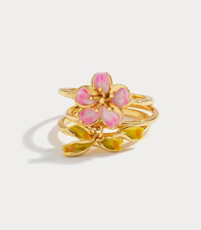Chic Blossom Rings